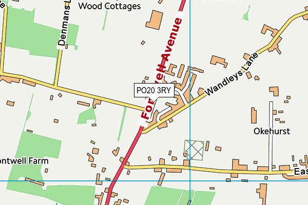 PO20 3RY map - OS VectorMap District (Ordnance Survey) PO20 3RY map - OS VectorMap District (Ordnance Survey)