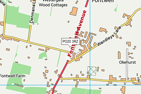 PO20 3RZ map - OS VectorMap District (Ordnance Survey) PO20 3RZ map - OS VectorMap District (Ordnance Survey)