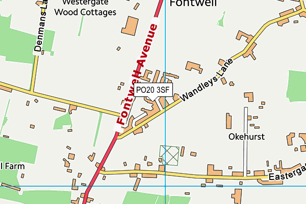 PO20 3SF map - OS VectorMap District (Ordnance Survey) PO20 3SF map - OS VectorMap District (Ordnance Survey)