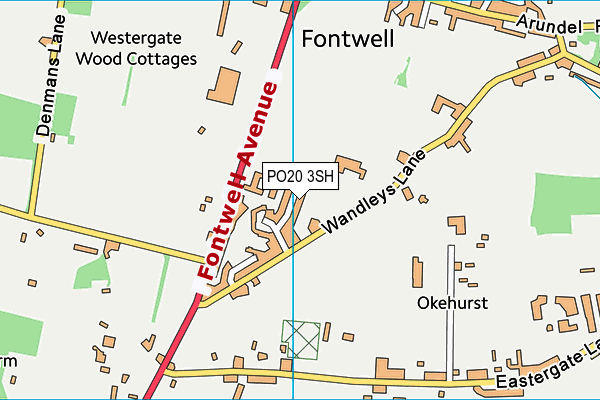 PO20 3SH map - OS VectorMap District (Ordnance Survey) PO20 3SH map - OS VectorMap District (Ordnance Survey)