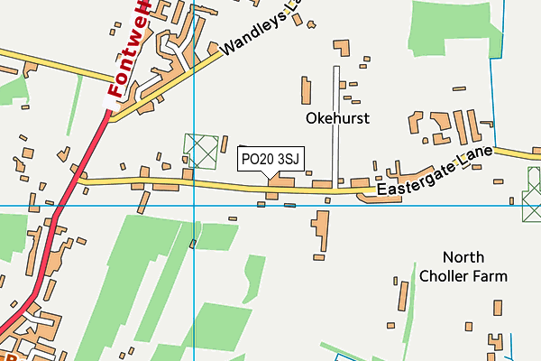 PO20 3SJ map - OS VectorMap District (Ordnance Survey) PO20 3SJ map - OS VectorMap District (Ordnance Survey)