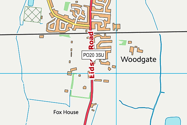 PO20 3SU map - OS VectorMap District (Ordnance Survey)