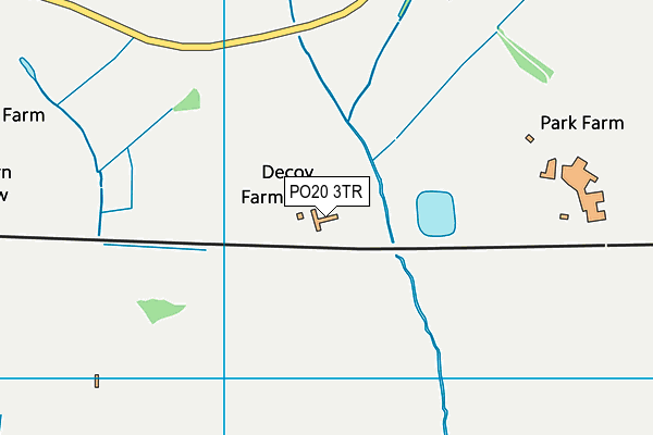 PO20 3TR map - OS VectorMap District (Ordnance Survey) PO20 3TR map - OS VectorMap District (Ordnance Survey)