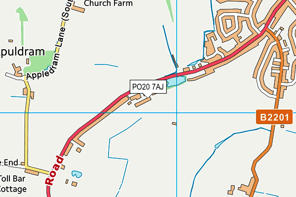 PO20 7AJ map - OS VectorMap District (Ordnance Survey) PO20 7AJ map - OS VectorMap District (Ordnance Survey)