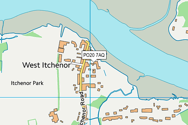 PO20 7AQ map - OS VectorMap District (Ordnance Survey) PO20 7AQ map - OS VectorMap District (Ordnance Survey)
