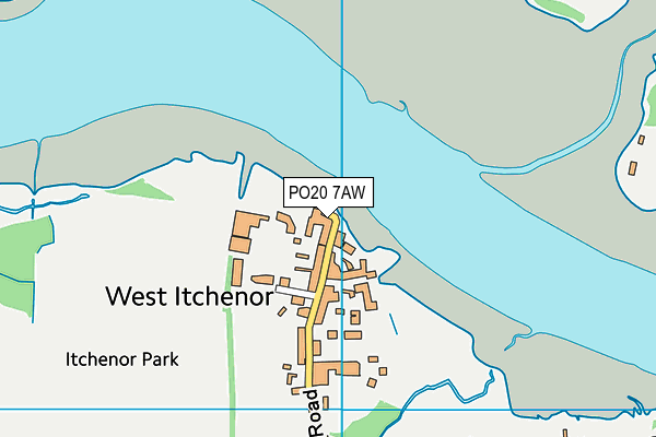 PO20 7AW map - OS VectorMap District (Ordnance Survey) PO20 7AW map - OS VectorMap District (Ordnance Survey)