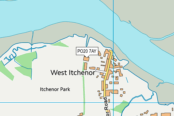 PO20 7AY map - OS VectorMap District (Ordnance Survey) PO20 7AY map - OS VectorMap District (Ordnance Survey)