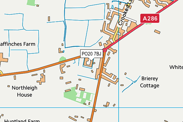 PO20 7BJ map - OS VectorMap District (Ordnance Survey) PO20 7BJ map - OS VectorMap District (Ordnance Survey)
