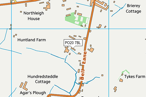 PO20 7BL map - OS VectorMap District (Ordnance Survey) PO20 7BL map - OS VectorMap District (Ordnance Survey)