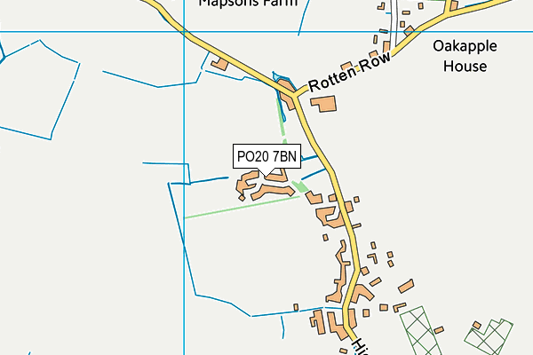 PO20 7BN map - OS VectorMap District (Ordnance Survey) PO20 7BN map - OS VectorMap District (Ordnance Survey)