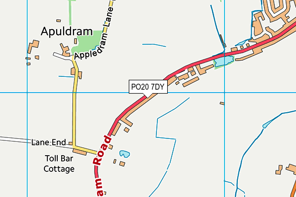 PO20 7DY map - OS VectorMap District (Ordnance Survey)