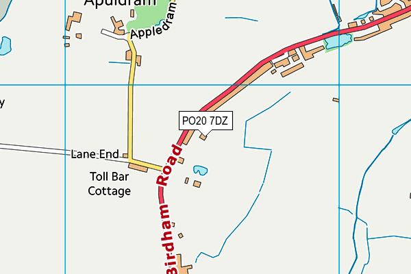 PO20 7DZ map - OS VectorMap District (Ordnance Survey) PO20 7DZ map - OS VectorMap District (Ordnance Survey)