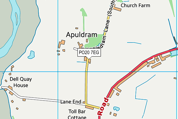 PO20 7EG map - OS VectorMap District (Ordnance Survey)