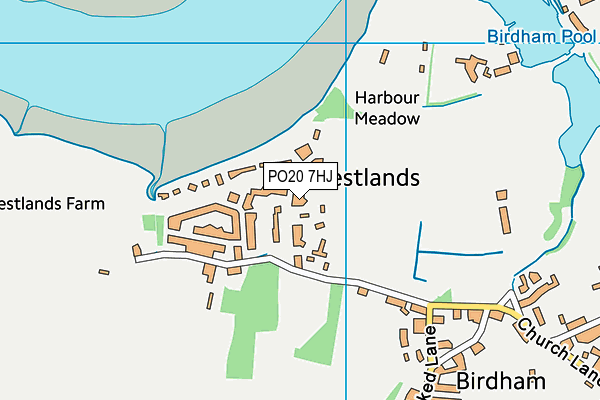 PO20 7HJ map - OS VectorMap District (Ordnance Survey) PO20 7HJ map - OS VectorMap District (Ordnance Survey)