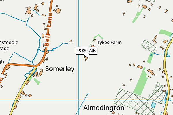 PO20 7JB map - OS VectorMap District (Ordnance Survey) PO20 7JB map - OS VectorMap District (Ordnance Survey)