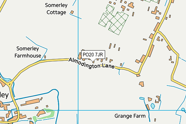 PO20 7JR map - OS VectorMap District (Ordnance Survey) PO20 7JR map - OS VectorMap District (Ordnance Survey)