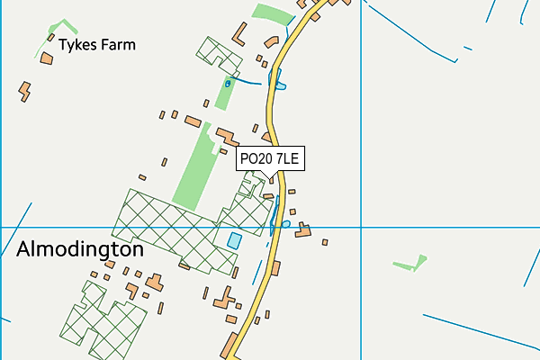PO20 7LE map - OS VectorMap District (Ordnance Survey) PO20 7LE map - OS VectorMap District (Ordnance Survey)
