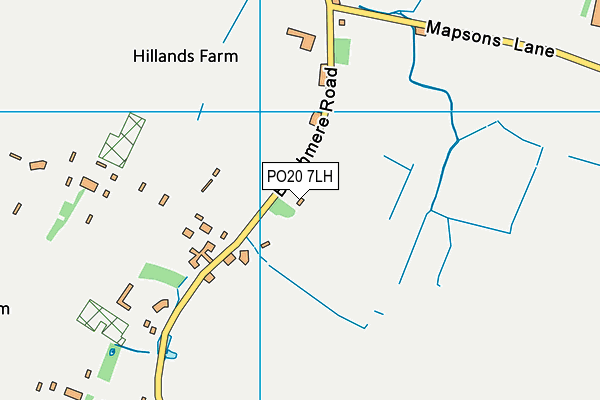 PO20 7LH map - OS VectorMap District (Ordnance Survey) PO20 7LH map - OS VectorMap District (Ordnance Survey)