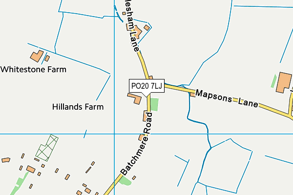 PO20 7LJ map - OS VectorMap District (Ordnance Survey) PO20 7LJ map - OS VectorMap District (Ordnance Survey)