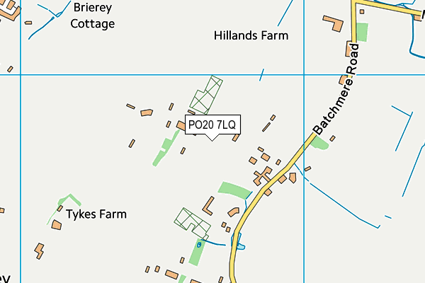 PO20 7LQ map - OS VectorMap District (Ordnance Survey) PO20 7LQ map - OS VectorMap District (Ordnance Survey)