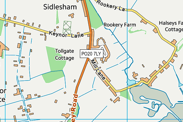 PO20 7LY map - OS VectorMap District (Ordnance Survey) PO20 7LY map - OS VectorMap District (Ordnance Survey)