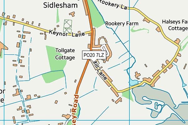 PO20 7LZ map - OS VectorMap District (Ordnance Survey) PO20 7LZ map - OS VectorMap District (Ordnance Survey)