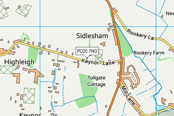 PO20 7NG map - OS VectorMap District (Ordnance Survey) PO20 7NG map - OS VectorMap District (Ordnance Survey)
