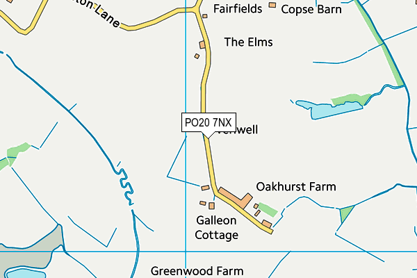 PO20 7NX map - OS VectorMap District (Ordnance Survey) PO20 7NX map - OS VectorMap District (Ordnance Survey)