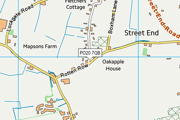 PO20 7QB map - OS VectorMap District (Ordnance Survey) PO20 7QB map - OS VectorMap District (Ordnance Survey)