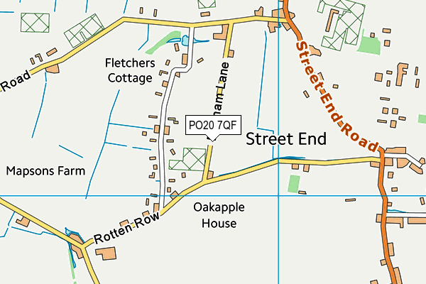 PO20 7QF map - OS VectorMap District (Ordnance Survey) PO20 7QF map - OS VectorMap District (Ordnance Survey)