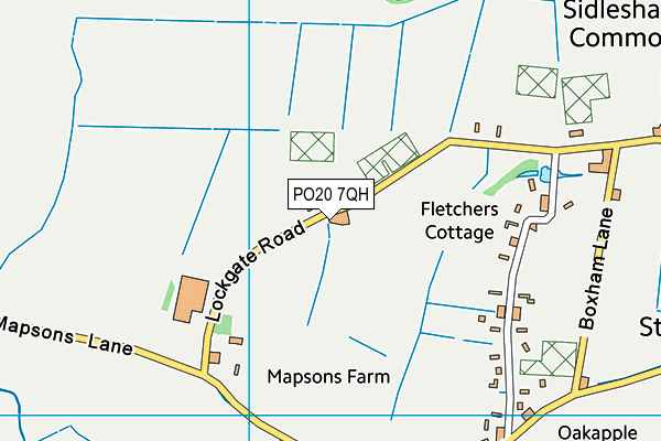 PO20 7QH map - OS VectorMap District (Ordnance Survey) PO20 7QH map - OS VectorMap District (Ordnance Survey)