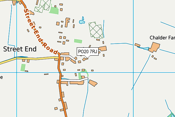 PO20 7RJ map - OS VectorMap District (Ordnance Survey) PO20 7RJ map - OS VectorMap District (Ordnance Survey)