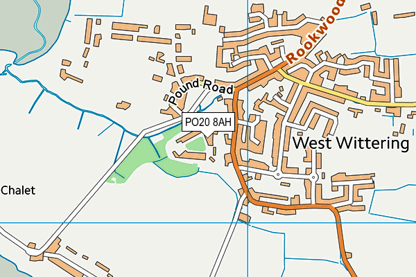 PO20 8AH map - OS VectorMap District (Ordnance Survey) PO20 8AH map - OS VectorMap District (Ordnance Survey)