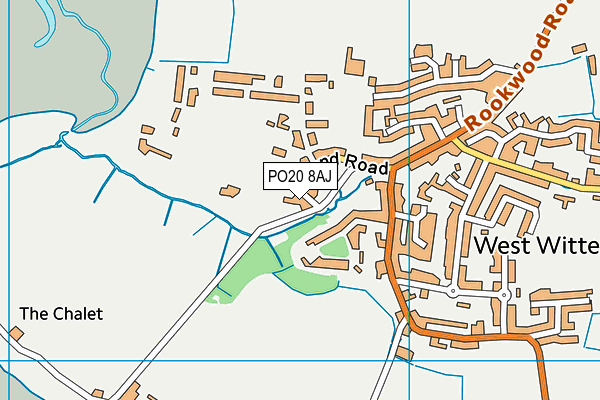 PO20 8AJ map - OS VectorMap District (Ordnance Survey) PO20 8AJ map - OS VectorMap District (Ordnance Survey)