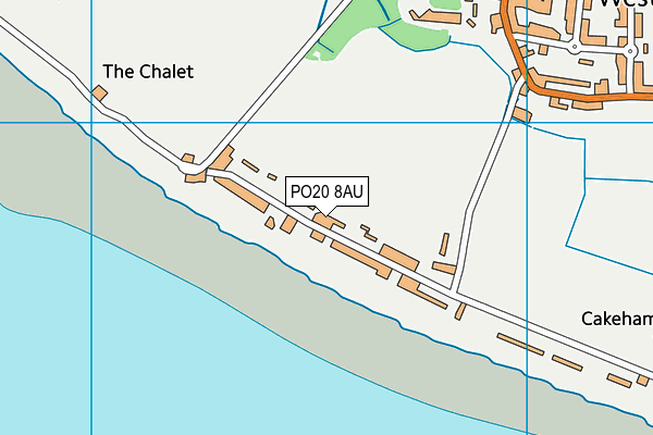 PO20 8AU map - OS VectorMap District (Ordnance Survey) PO20 8AU map - OS VectorMap District (Ordnance Survey)