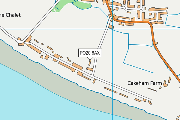 PO20 8AX map - OS VectorMap District (Ordnance Survey) PO20 8AX map - OS VectorMap District (Ordnance Survey)