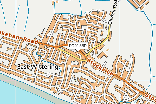 PO20 8BD map - OS VectorMap District (Ordnance Survey) PO20 8BD map - OS VectorMap District (Ordnance Survey)