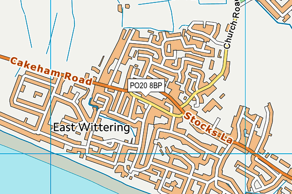 PO20 8BP map - OS VectorMap District (Ordnance Survey) PO20 8BP map - OS VectorMap District (Ordnance Survey)