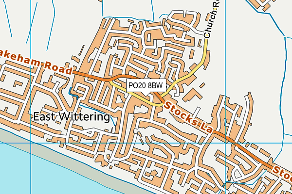 PO20 8BW map - OS VectorMap District (Ordnance Survey) PO20 8BW map - OS VectorMap District (Ordnance Survey)