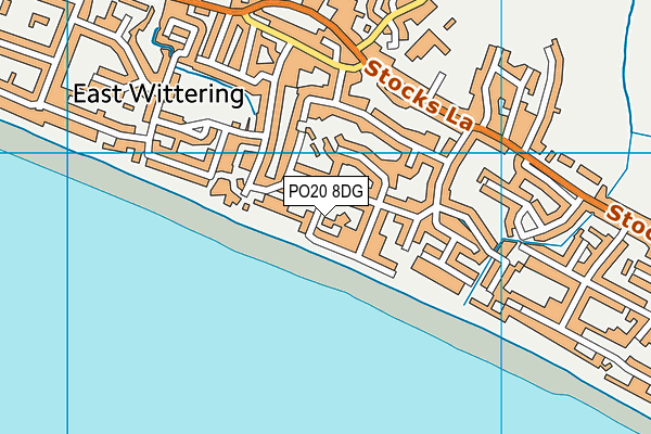 PO20 8DG map - OS VectorMap District (Ordnance Survey) PO20 8DG map - OS VectorMap District (Ordnance Survey)