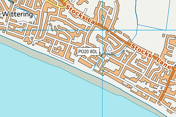 PO20 8DL map - OS VectorMap District (Ordnance Survey) PO20 8DL map - OS VectorMap District (Ordnance Survey)