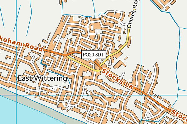 PO20 8DT map - OS VectorMap District (Ordnance Survey) PO20 8DT map - OS VectorMap District (Ordnance Survey)