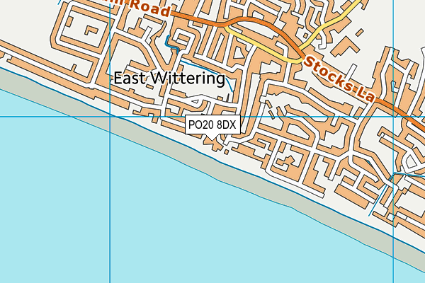 PO20 8DX map - OS VectorMap District (Ordnance Survey) PO20 8DX map - OS VectorMap District (Ordnance Survey)