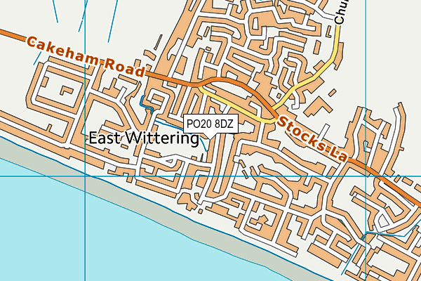 PO20 8DZ map - OS VectorMap District (Ordnance Survey) PO20 8DZ map - OS VectorMap District (Ordnance Survey)
