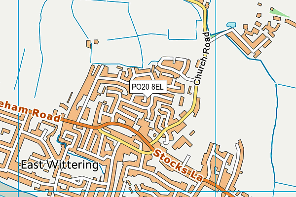PO20 8EL map - OS VectorMap District (Ordnance Survey)
