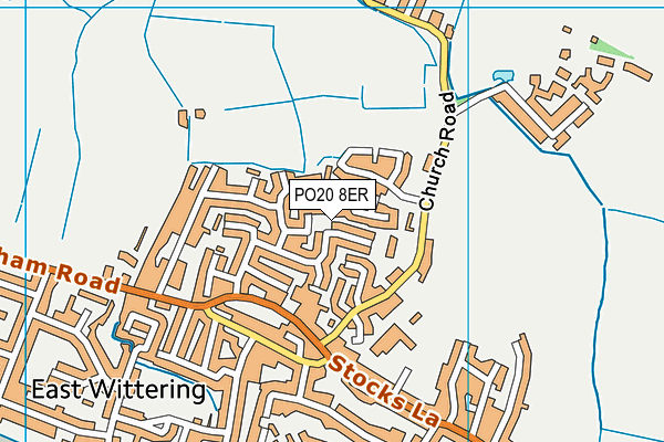 PO20 8ER map - OS VectorMap District (Ordnance Survey) PO20 8ER map - OS VectorMap District (Ordnance Survey)