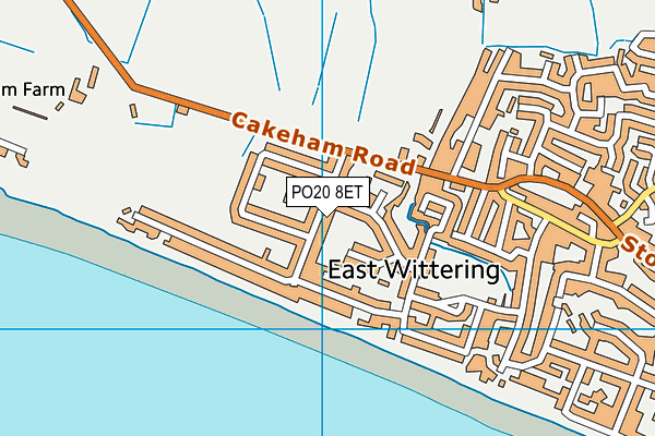 PO20 8ET map - OS VectorMap District (Ordnance Survey) PO20 8ET map - OS VectorMap District (Ordnance Survey)