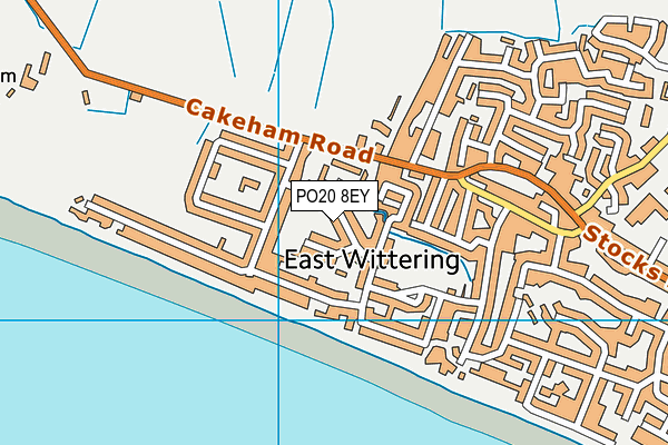PO20 8EY map - OS VectorMap District (Ordnance Survey) PO20 8EY map - OS VectorMap District (Ordnance Survey)