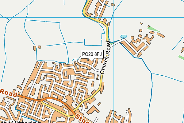 PO20 8FJ map - OS VectorMap District (Ordnance Survey) PO20 8FJ map - OS VectorMap District (Ordnance Survey)