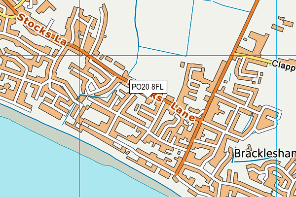 PO20 8FL map - OS VectorMap District (Ordnance Survey) PO20 8FL map - OS VectorMap District (Ordnance Survey)